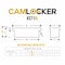 Camlocker 71in Crossover Truck Tool Box with Rail, Polished Aluminum KS71RL - alternate 5